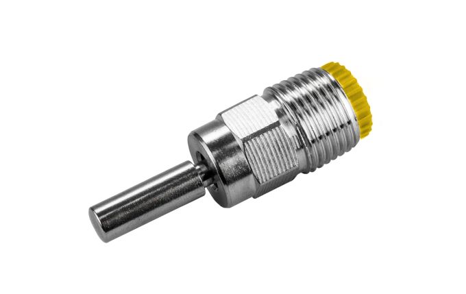 Trough-nipple 1/2, thin pin, 3 mm orifice