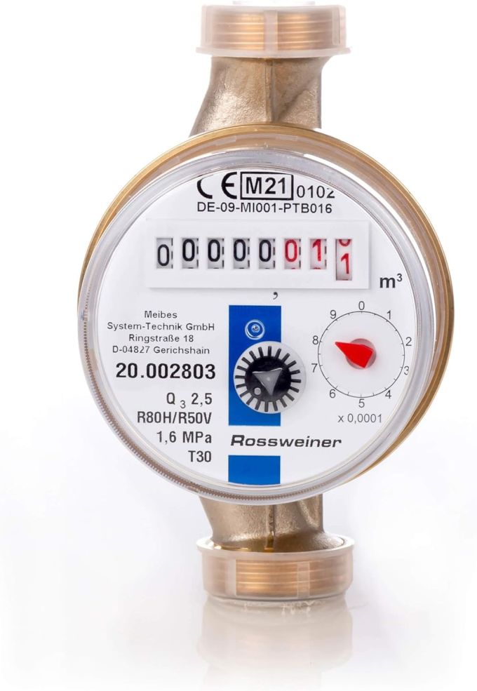 Wasseruhr 3/4" 110 BL 2,5m³