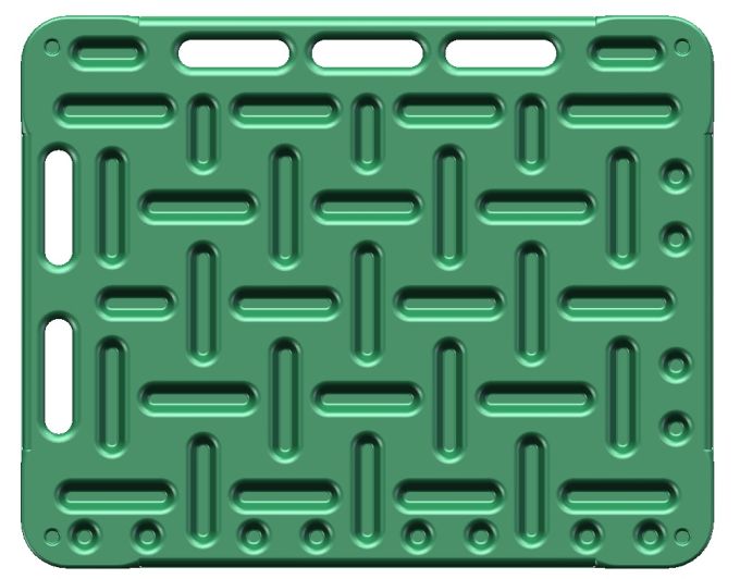 Treibbrett 45x74 cm, grün